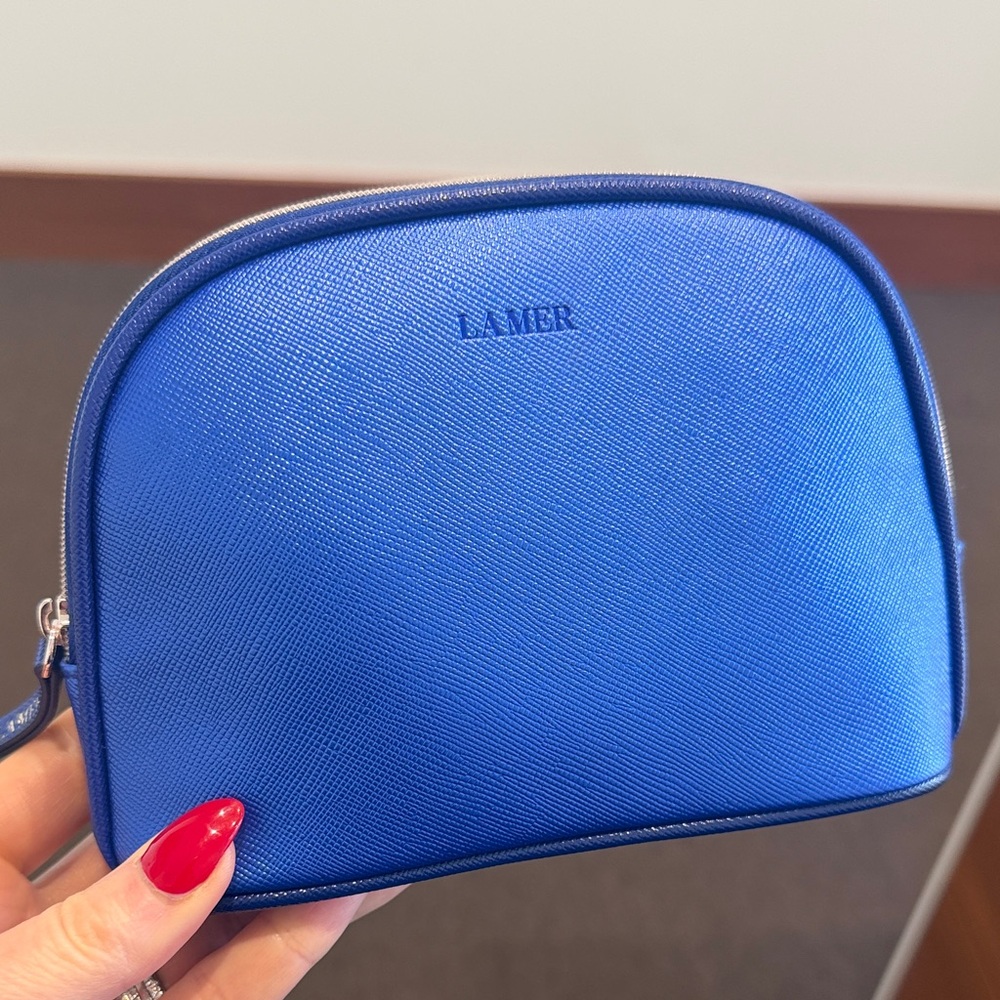 La Mer Vibrant Blue Cosmetic Case